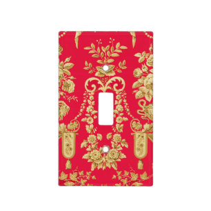VINTAGE FRENCH FLORAL PATTERN ,FLOWER VASES,ROSES LIGHT SWITCH COVER