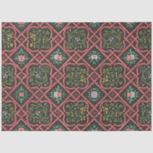 Vintage French Floral Trellis Wallpaper Decoupage Tissue Paper