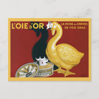Vintage French Foie Gras Advertisement Postcard
