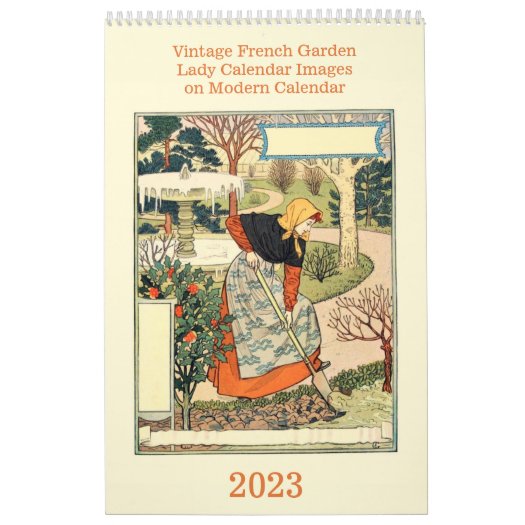 Vintage French Garden Lady Modern