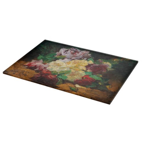  Vintage French Georges Jeannin Roses Cutting Board