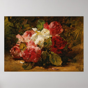 Vintage French Georges Jeannin Roses III Poster