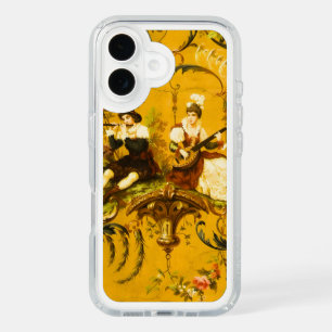 Vintage French Gold Yellow Toile Victorian Floral iPhone 16 Case