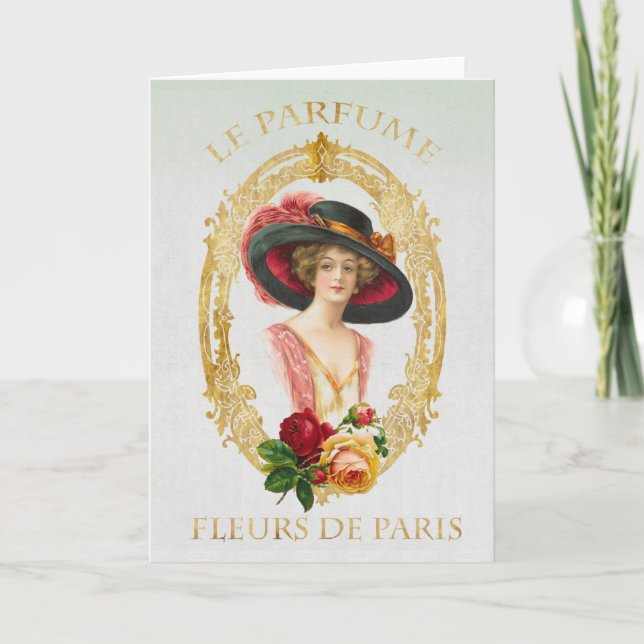 Vintage French Greeting Card (Front)