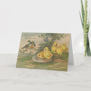 Vintage French Happy Easter Easter Card