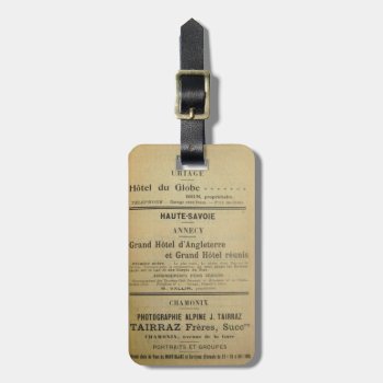 Vintage French Hotel Luggage Tag by MisfitsEnterprise at Zazzle