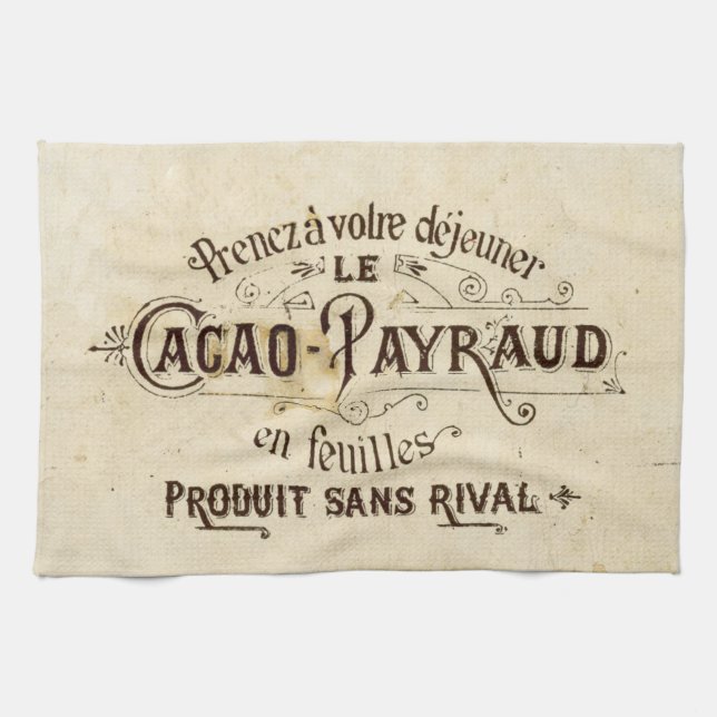 Vintage French Image Kitchen Towel (Horizontal)