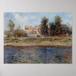 Vintage French Impressionist Seine Painting Monet Poster