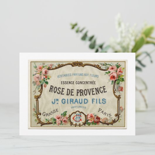 Vintage French Label (Standing Front)