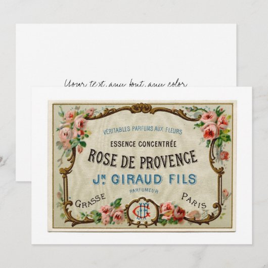 Vintage French Label (Front/Back)