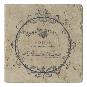 Vintage French Label Trivet
