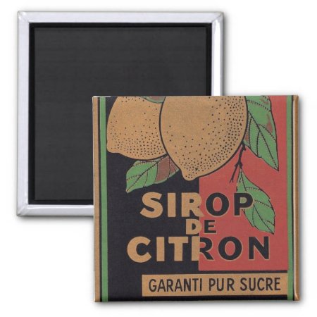 Vintage French Lemon Magnet
