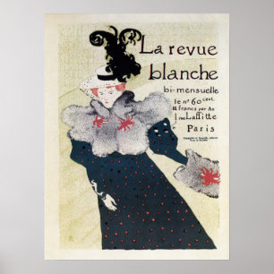 Vintage French literary magazine ad La Revue Blanc Poster