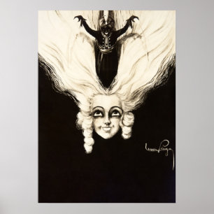 Vintage French Marionette Hairstyle Poster