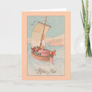 Vintage French Merry Christmas Card
