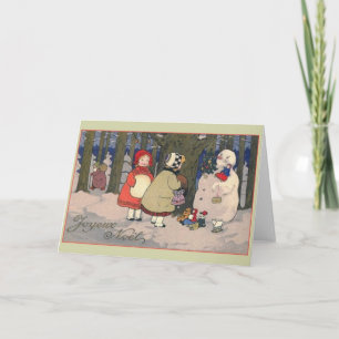 Vintage French Merry Christmas Card