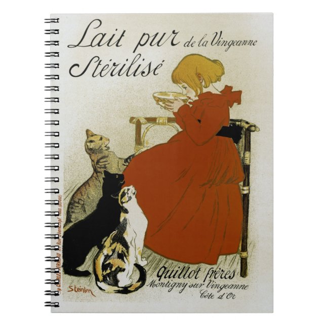 Vintage French Milk Ad Notebook (Front)