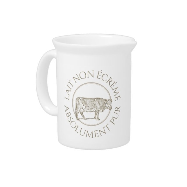 Vintage French Milk Cow Pitcher (Left)