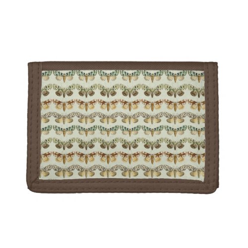 Vintage French Moths Trifold Wallet