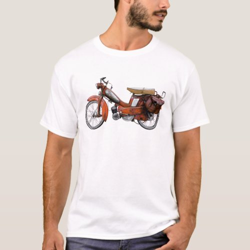 Vintage French Motobecane Moped T_Shirt