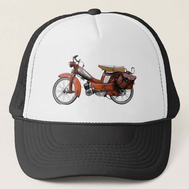 Vintage French Motobecane Moped Trucker Hat (Front)