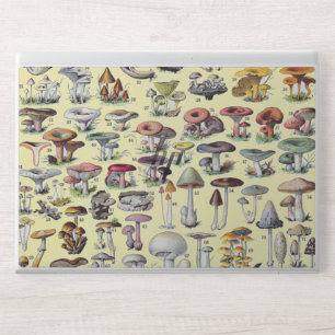 Vintage French Mushroom Cottagecore Botanical Art HP Laptop Skin