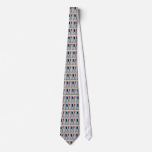 Vintage French National Flag & Eiffel Tower Tie