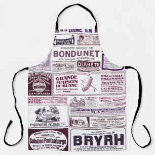 Vintage French Newspaper Ads 1910 Apron