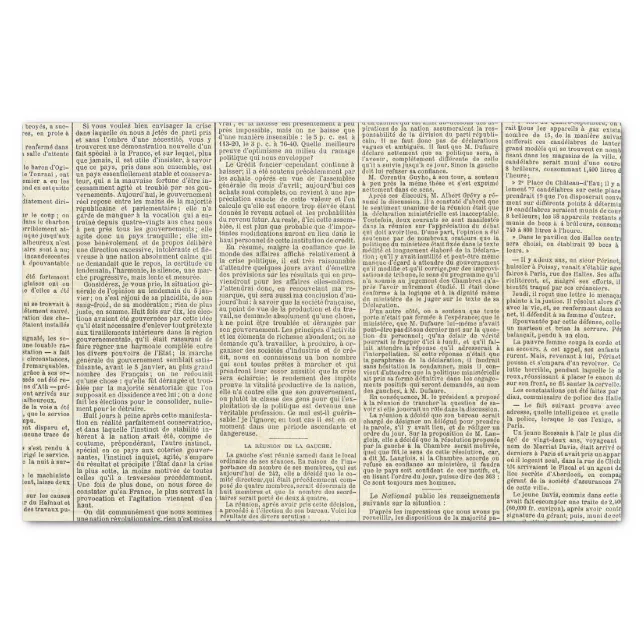 Vintage French Newspaper Tissue Paper Zazzle