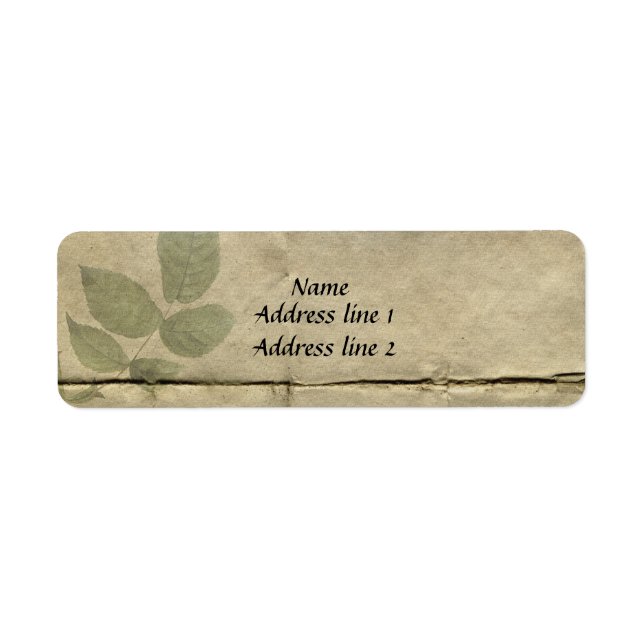 Vintage French Paper Address Labels (Front)
