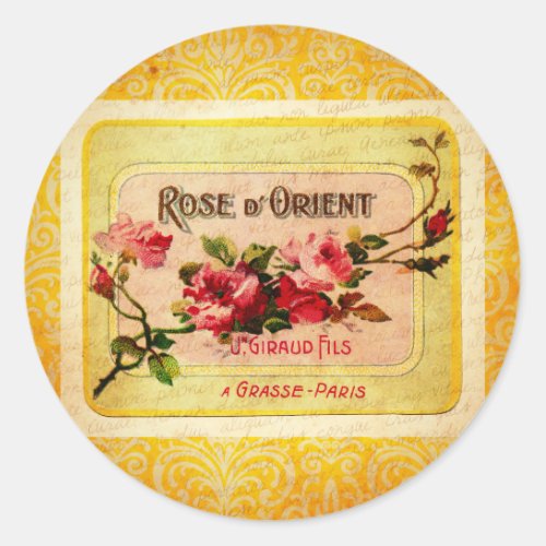 Vintage French Perfume Label