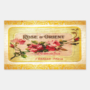 Vintage French Perfume Label
