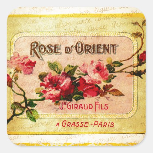 Vintage French Perfume Label