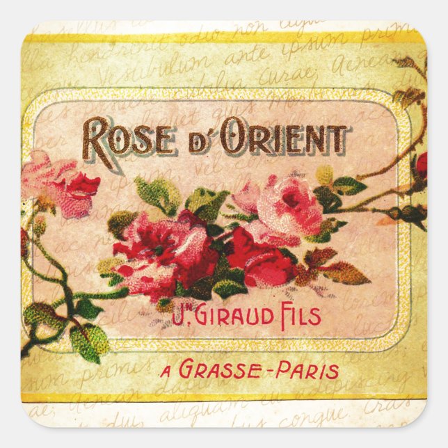 Vintage French Perfume Label (Front)