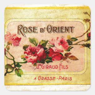 Vintage French Perfume Label