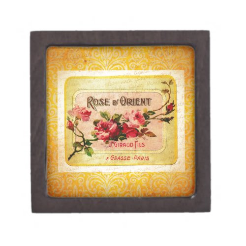Vintage French Perfume Label Gift Box