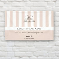 Vintage French Pink Bakery Logo Event Display
