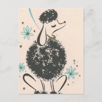 Vintage French Poodle Postcard by Gypsify at Zazzle