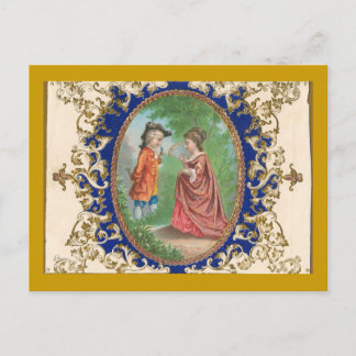 Vintage French Postcard Design