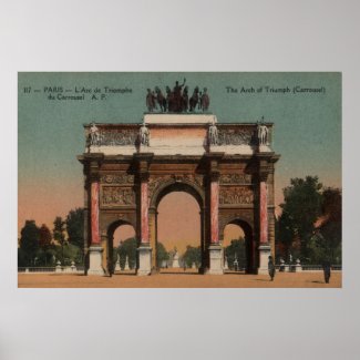 Vintage French Poster - Arc of Triumph (Carrousel)