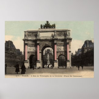Vintage French Poster - L&#39;Arc de Triomphe