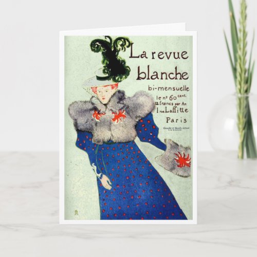 VINTAGE  FRENCH  POSTERART GREETING CARD