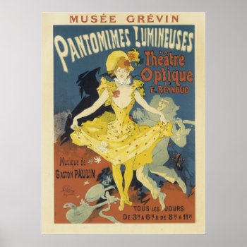 Vintage French Posters - Theater Optique by golden_oldies at Zazzle
