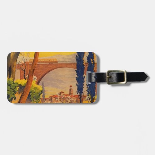 Vintage French Railroad Travel Luggage Tag