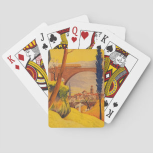Vintage French Railroad Travel Poker Cards