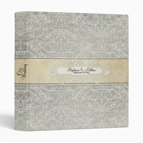 Vintage French Regency Lace Photo Binder Wedding