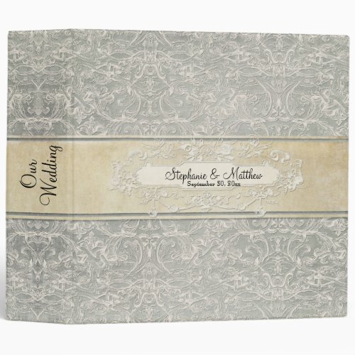 Vintage French Regency Lace Photo Binder Wedding