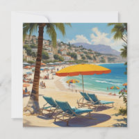 Vintage French Riviera Beach