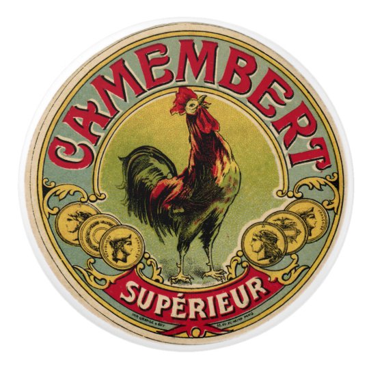 Vintage French Rooster Farm And Cheese Drawer Pull Zazzle Com