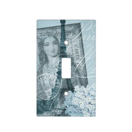 Vintage French Royal and Eiffel Tower Light Switch Cover